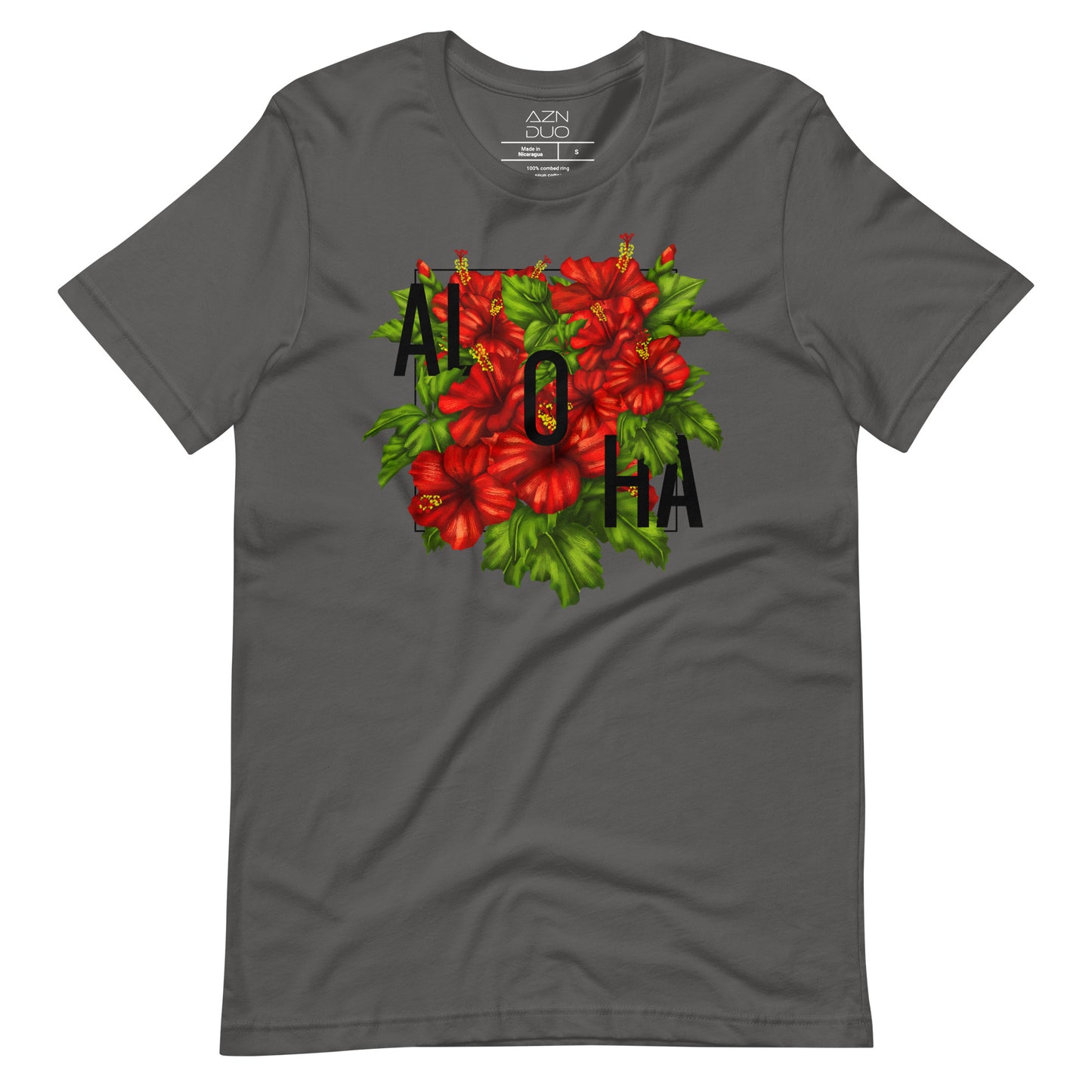 Aloha Blossoms: Red Hibiscus Shirt