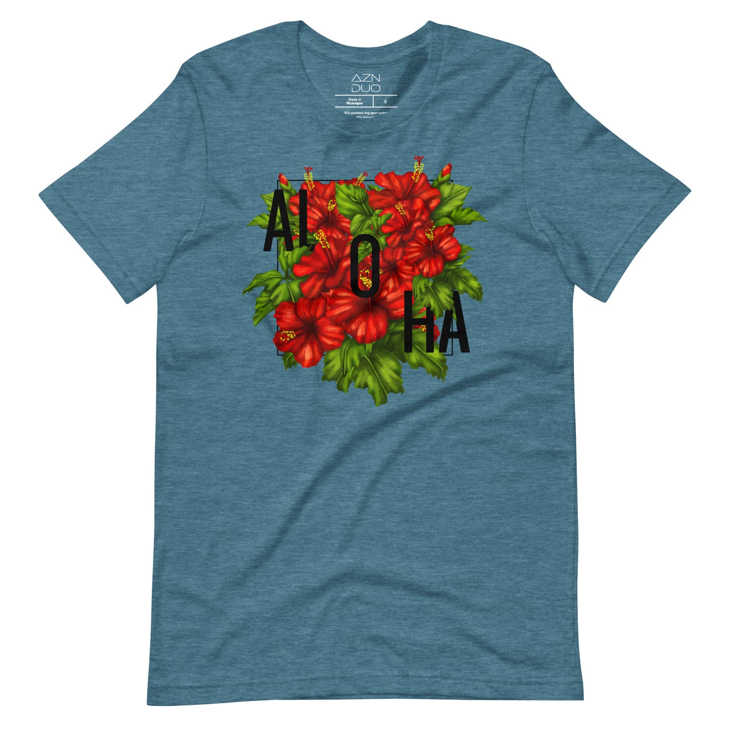 Aloha Blossoms: Red Hibiscus Shirt