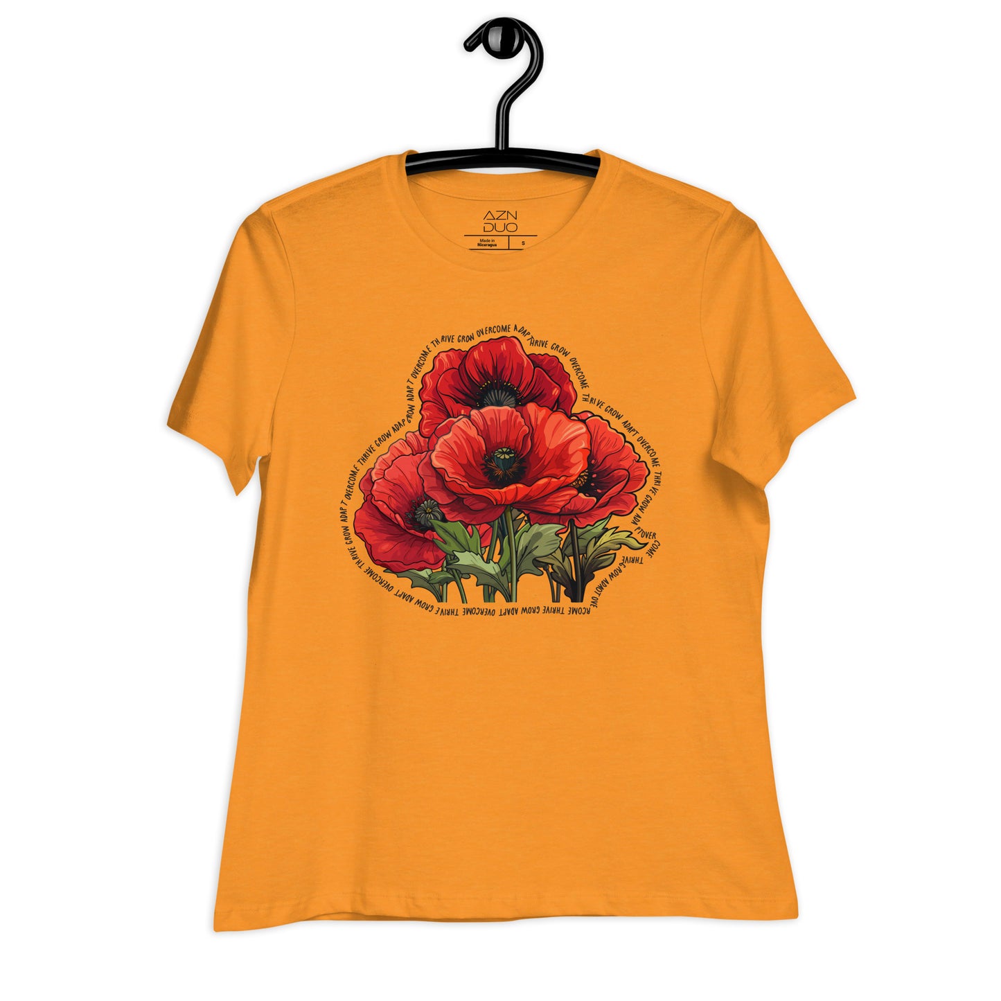 Women's Poppy Blossoms Resilience Relaxed T-Shirt