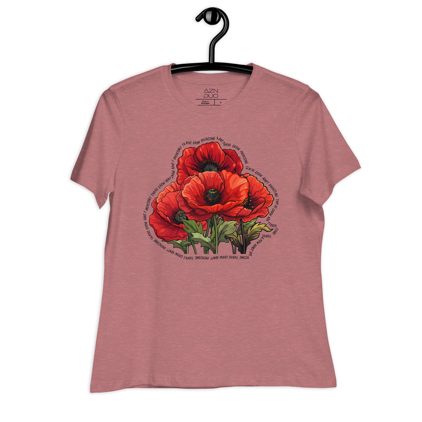 Women's Poppy Blossoms Resilience Relaxed T-Shirt