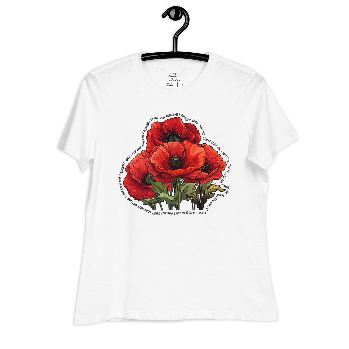 Women's Poppy Blossoms Resilience Relaxed T-Shirt